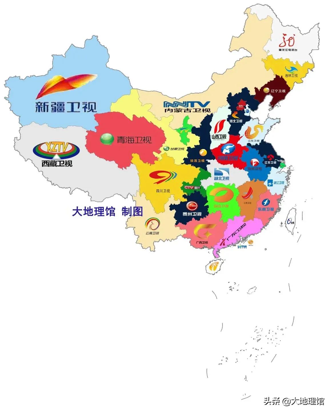 各省电视台台标现在有不少台标发生了变化