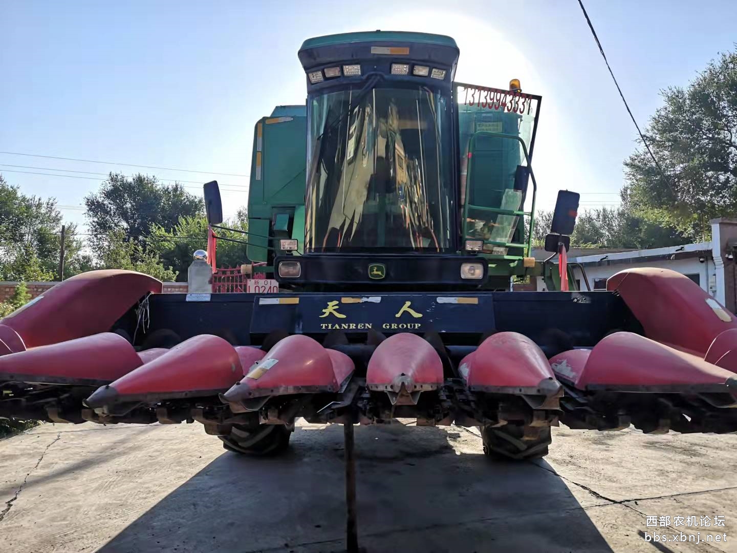 急需要出售14的6缸w210收割机带玉米