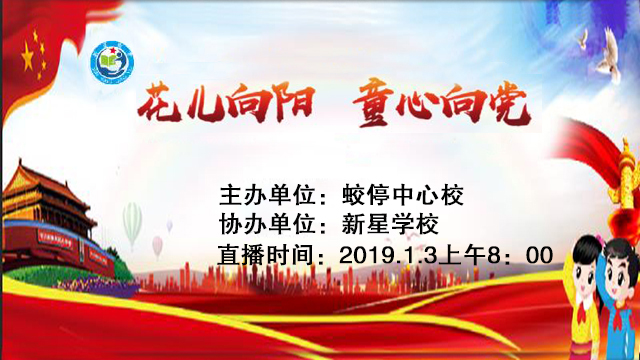蛟停湖新星学校2019年"花儿向阳童心向党"大型文艺汇演!